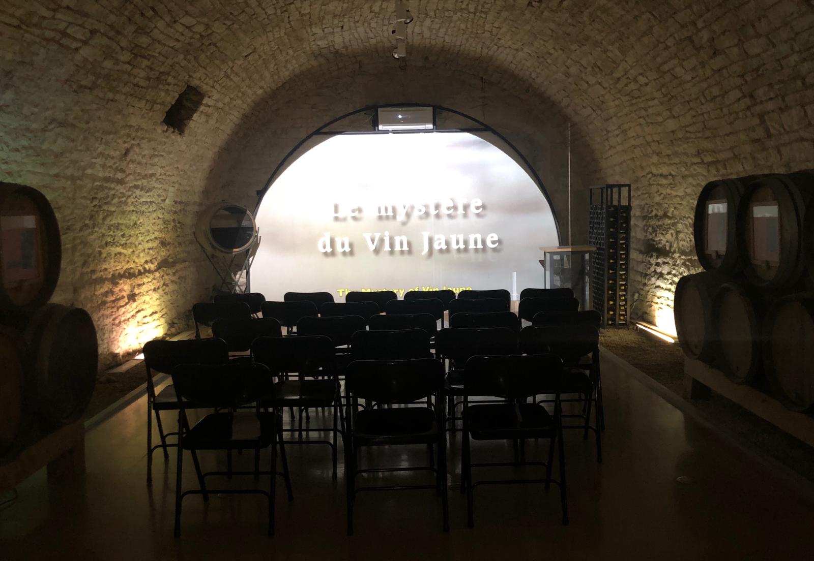 The cellar of the Maison de la Haute Seille at Château-Chalon in the Jura.