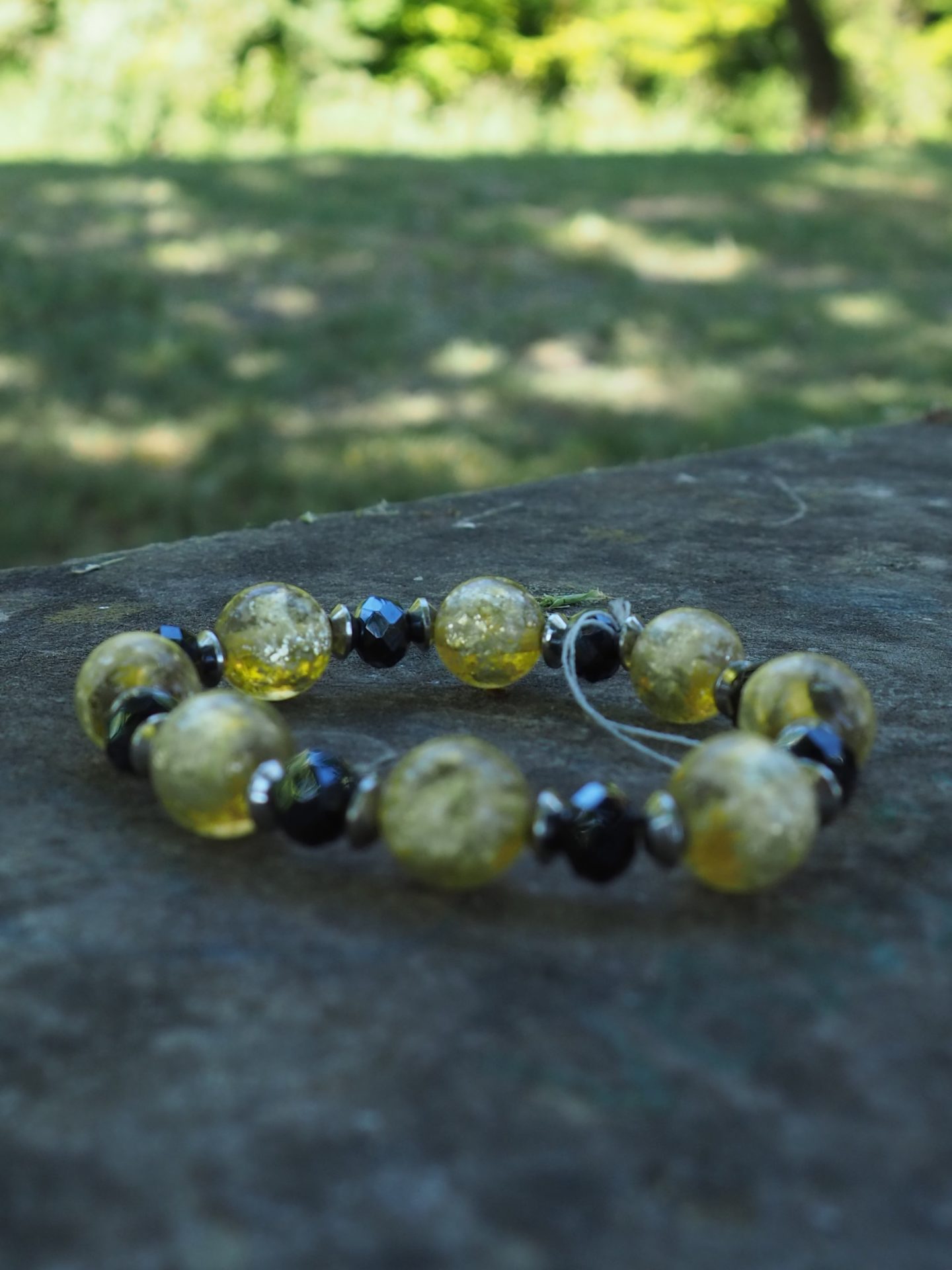 Bracelet perle de verre - La tour de Zabelle